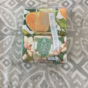 New La Florentina Citrus & Magnolia Soap Set Made in Italy